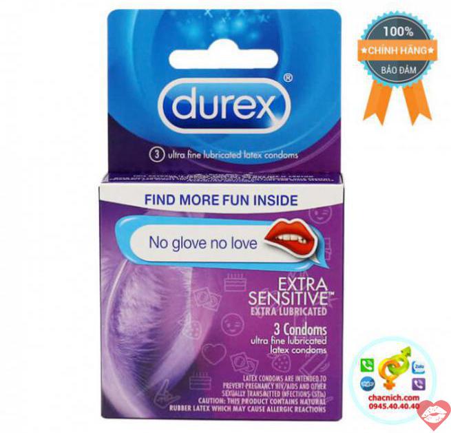  Mua Bao cao su siêu mỏng đầu loe phình to Durex Extra Sensitive  tốt nhất