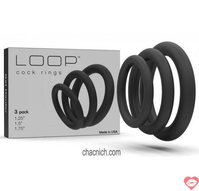  Shop bán Bộ 3 vòng đeo dương vật Loop Cockrings Black  giá tốt