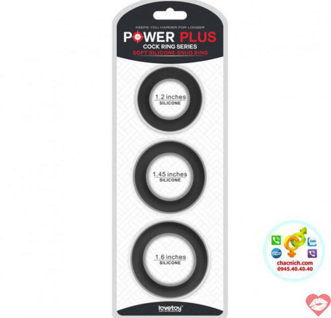  Mua Bộ 3 vòng thắt DV Cockrings Lovetoy Power Plus Soft Silicone Snug Ring LV443001  giá tốt