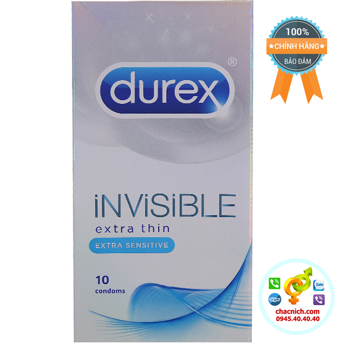  Thông tin Bao cao su siêu mỏng Durex Invisible 52mm  loại tốt