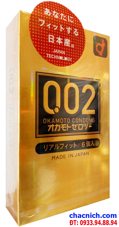  Đánh giá Bao cao su siêu mỏng Okamoto Real Fit 0.02mm hình dáng 3D ôm khít cậu nhỏ giá rẻ
