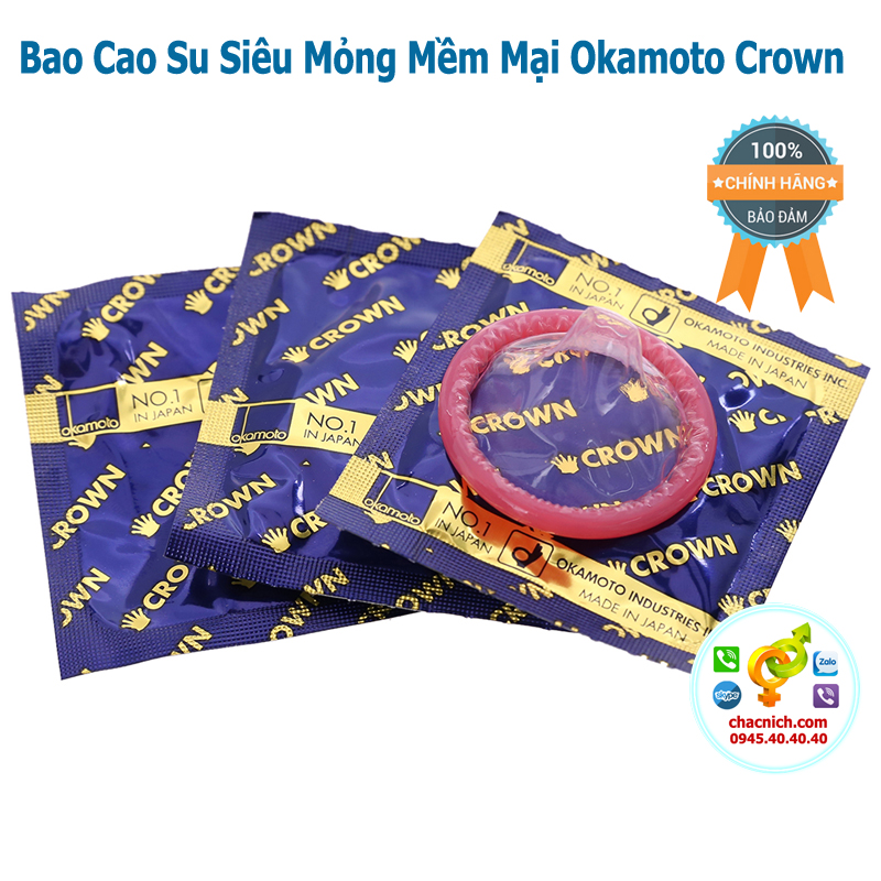  Nhập sỉ Bao Cao Su Siêu Mỏng Okamoto Crown Super Thin giá rẻ