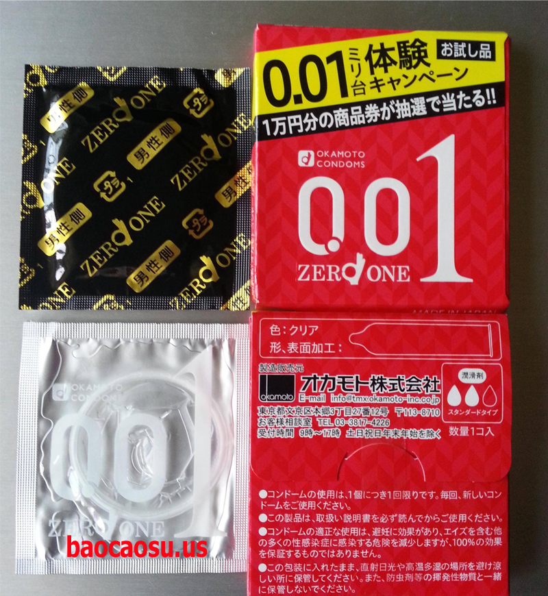  Địa chỉ bán Bao cao su Okamoto 0.01 PU cực siêu mỏng 0.01mm  loại tốt