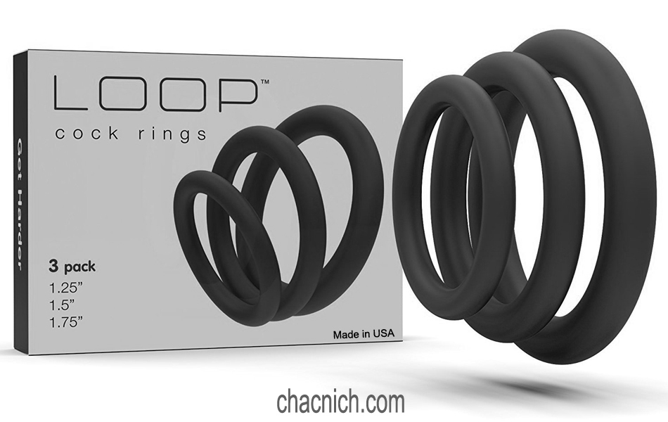  Phân phối Bộ 3 vòng đeo dương vật Loop Cockrings Black giá tốt