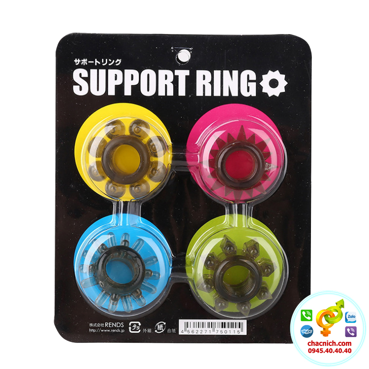  Bảng giá Bộ 4 vòng đeo dương vật silicone cao cấp Support Ring giá sỉ