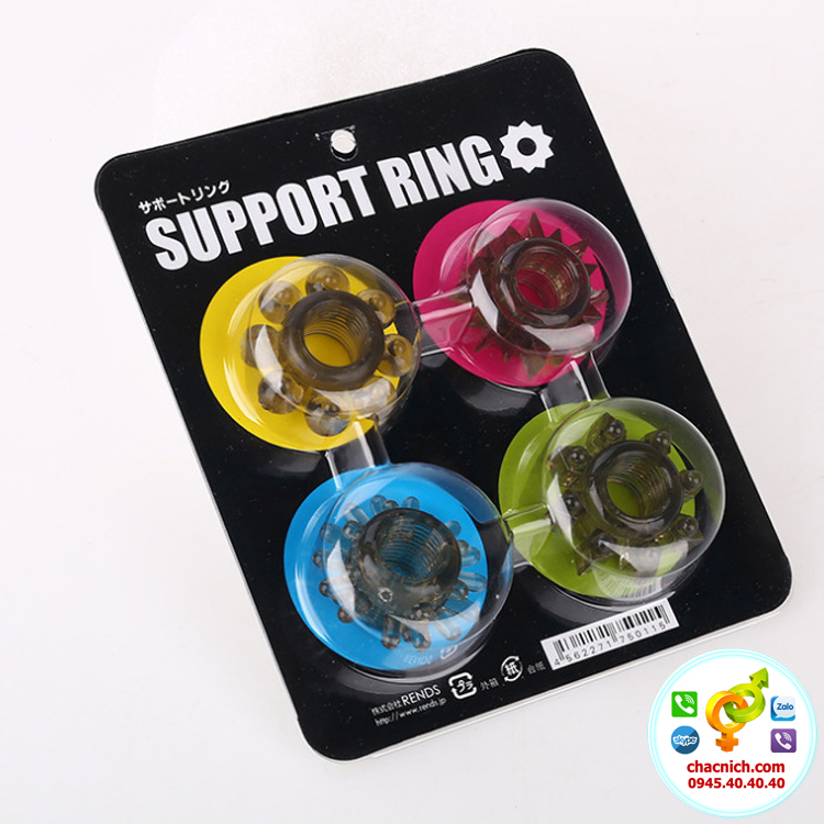  Bảng giá Bộ 4 vòng đeo dương vật silicone cao cấp Support Ring giá sỉ