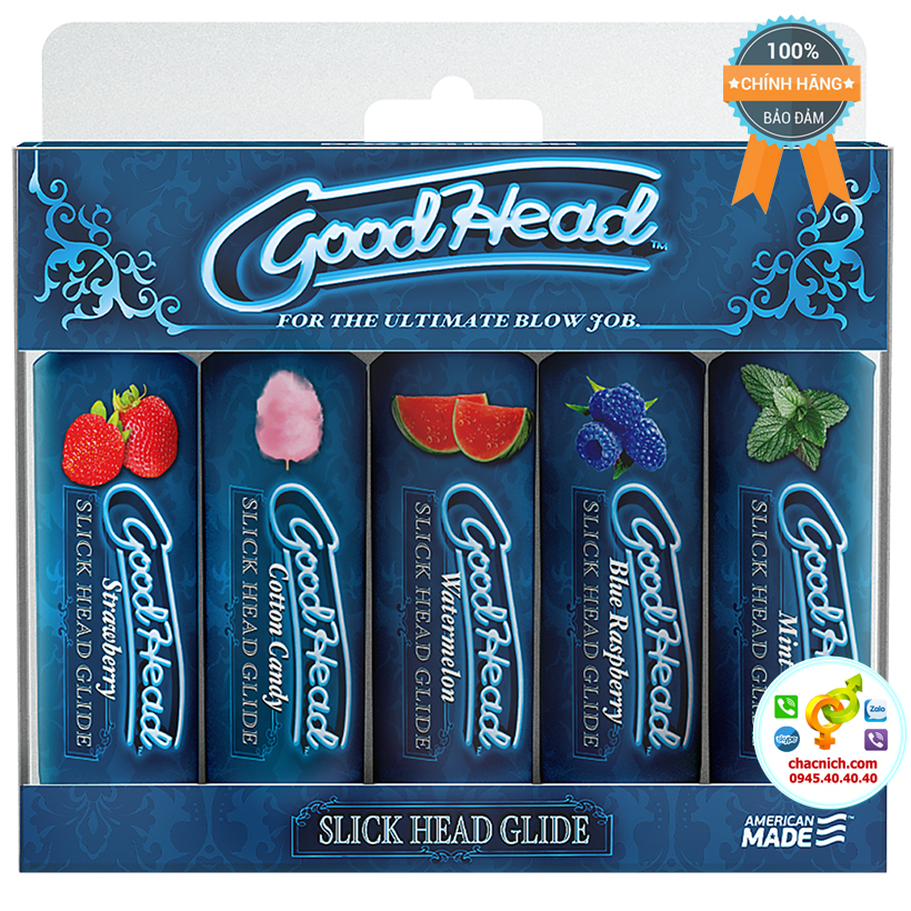 Phân phối Gel quan hệ Oral 5 hương vị tươi mát GoodHead Slick Head Glide giá tốt