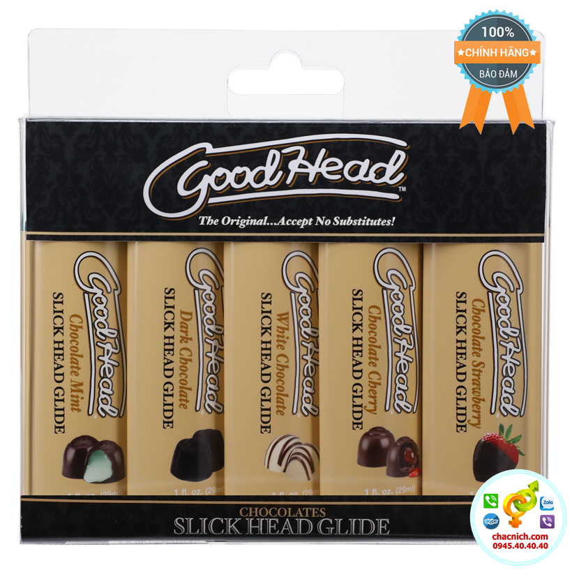  Nơi bán Gel bôi trơn và quan hệ bằng miệng hương Sô Cô La Doc Johnson GoodHead Chocolates nhập khẩu