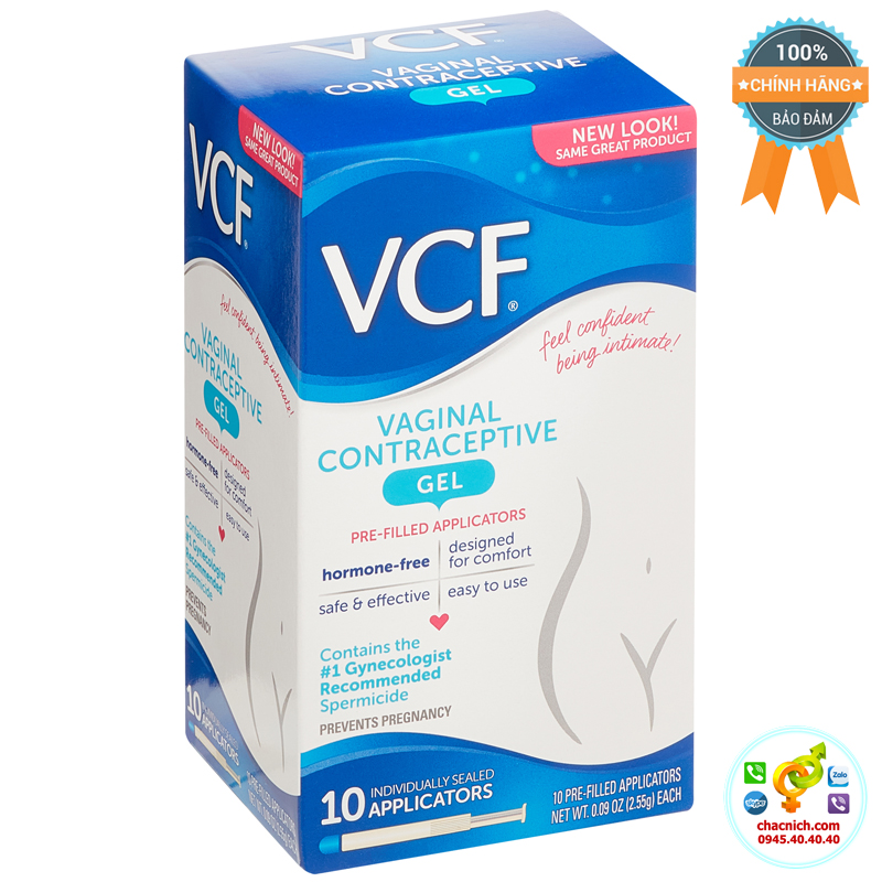  Bảng giá Gel tránh thai VCF vaginal contraceptive quan hệ không cần dùng bao cao su mới nhất